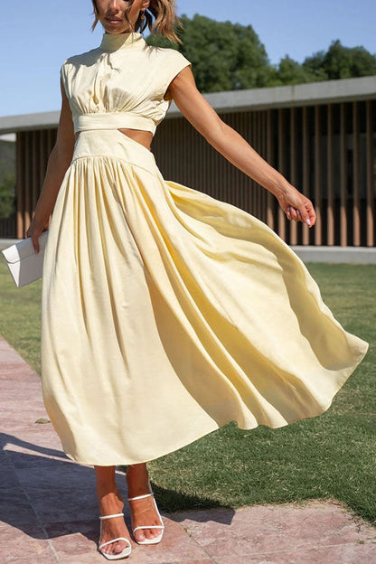 Quincy | Abito Midi con Corte e Tasche