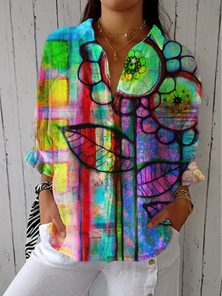 Fenna | Blusa Artistica in Fiore