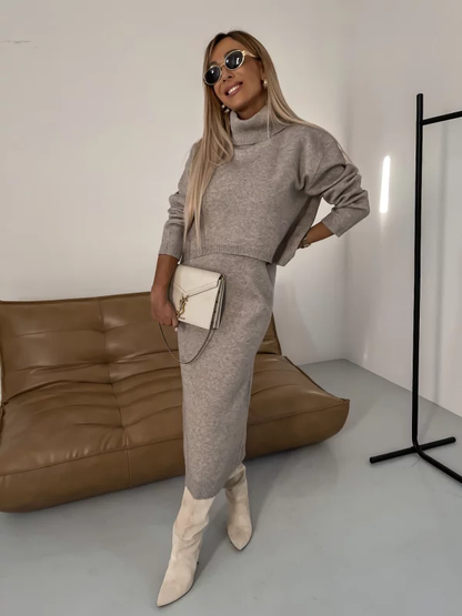 Nicole - Completo in maglia da donna per autunno/inverno