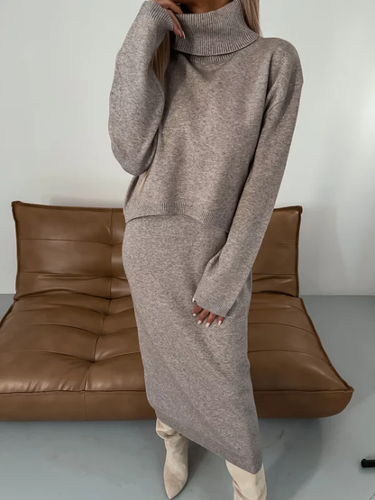 Nicole - Completo in maglia da donna per autunno/inverno