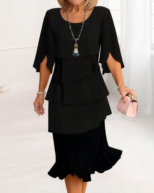 Patricia | Abito elegante con Volant per Comfort