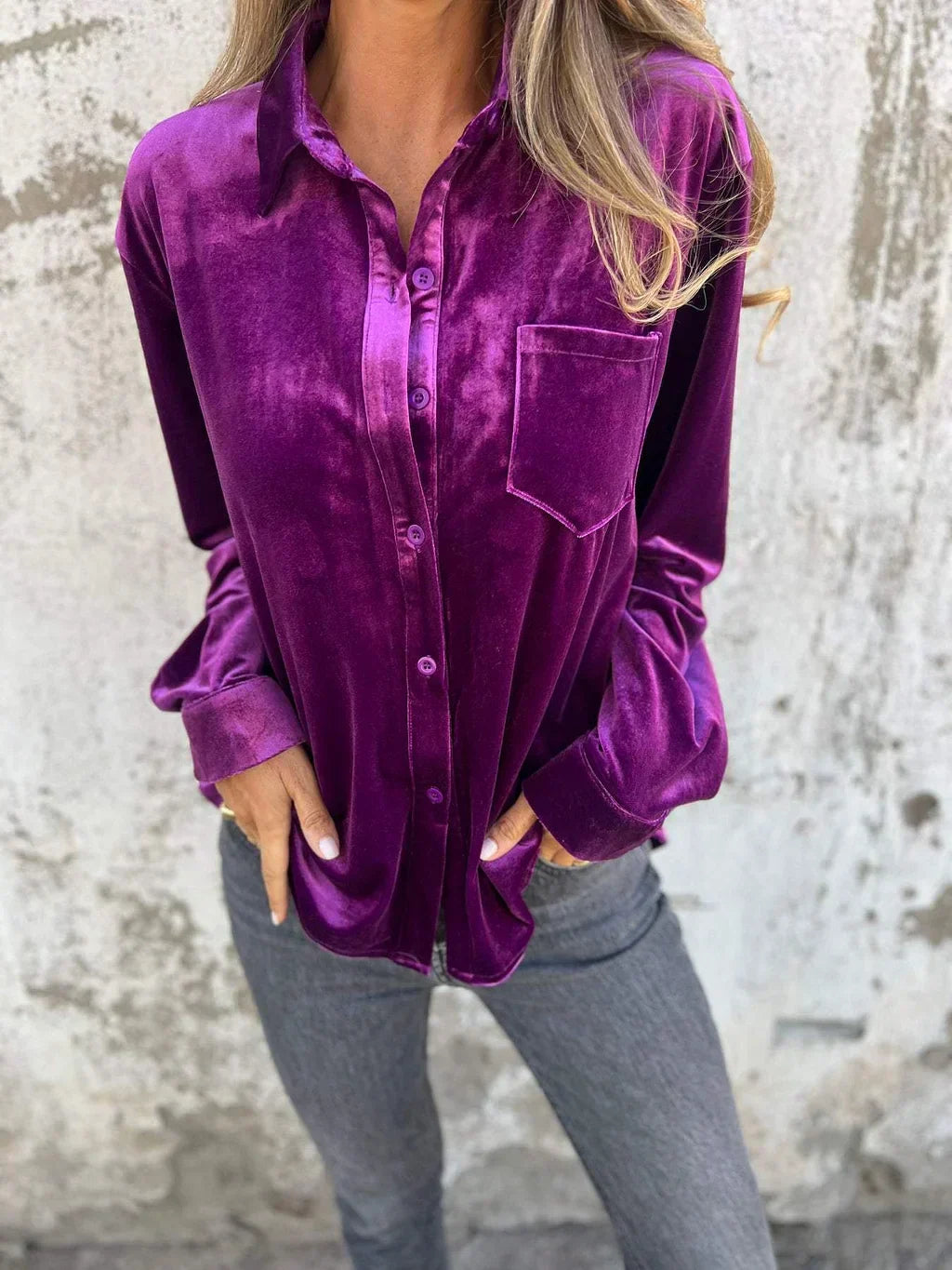 Kaya - Blusa di Terciopelo Elegante