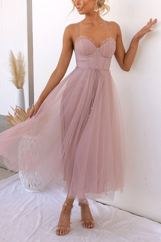 Abito lungo Elegante con Bustier - Abito da cerimonia Fluido