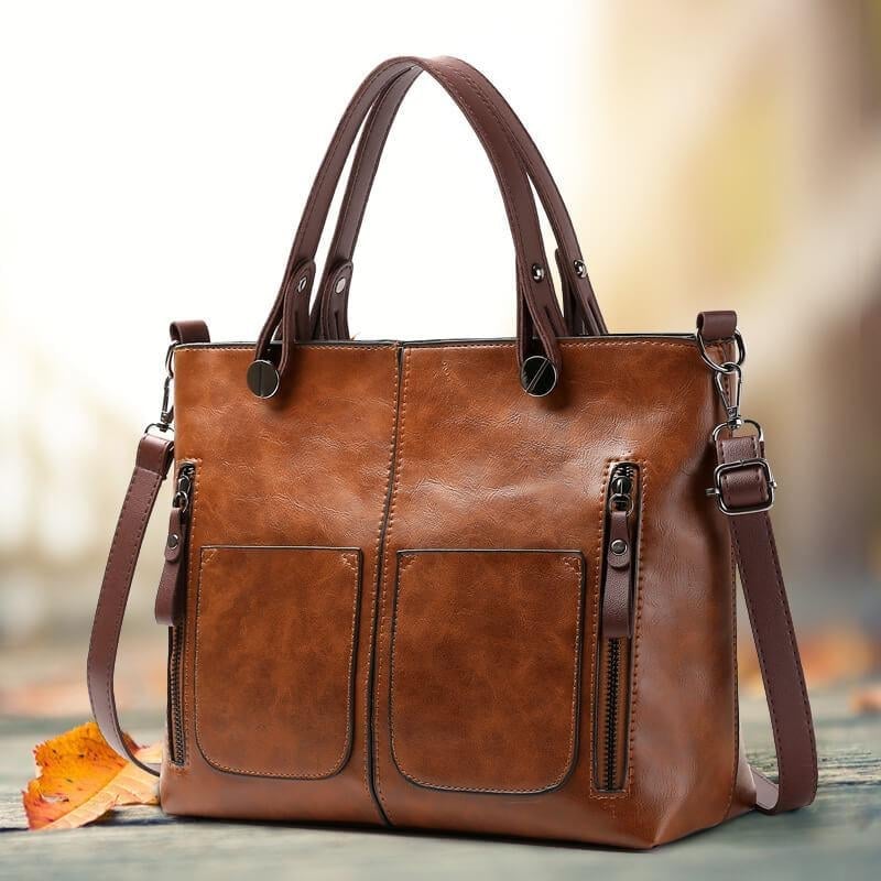 Winslet - Iconic Retrò PU Leather a Tracolla Handbag