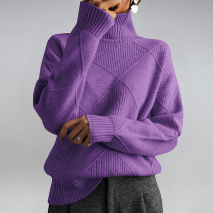 Lauren | Maglione a collo alto in cachemire luxe