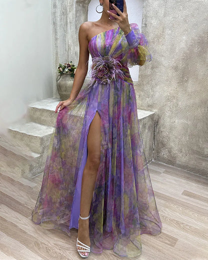 Cecelia - Abito Maxi di Una Manica