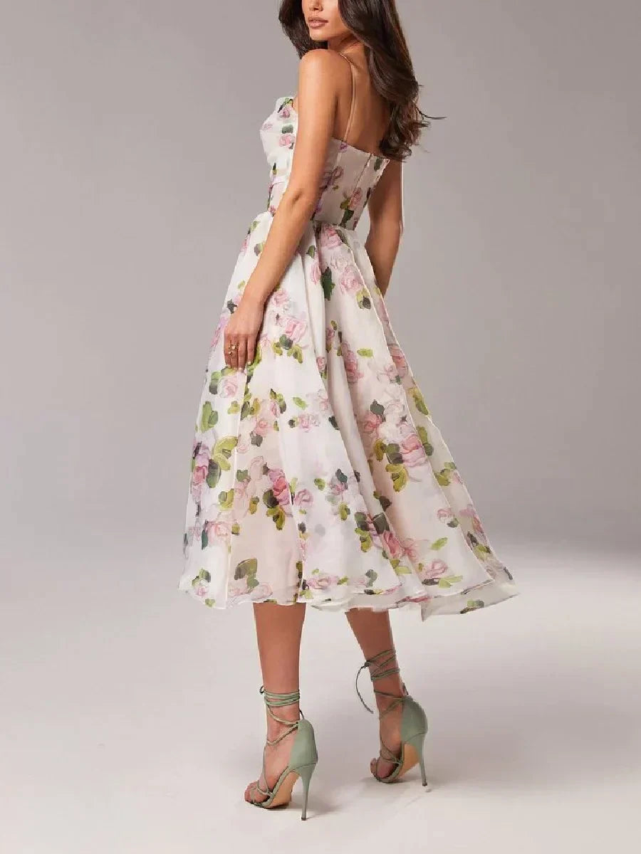 Emilia - Elegante Abito Senza maniche Stampato