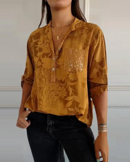 DARYA - TOP CON TASCA FLOREALE