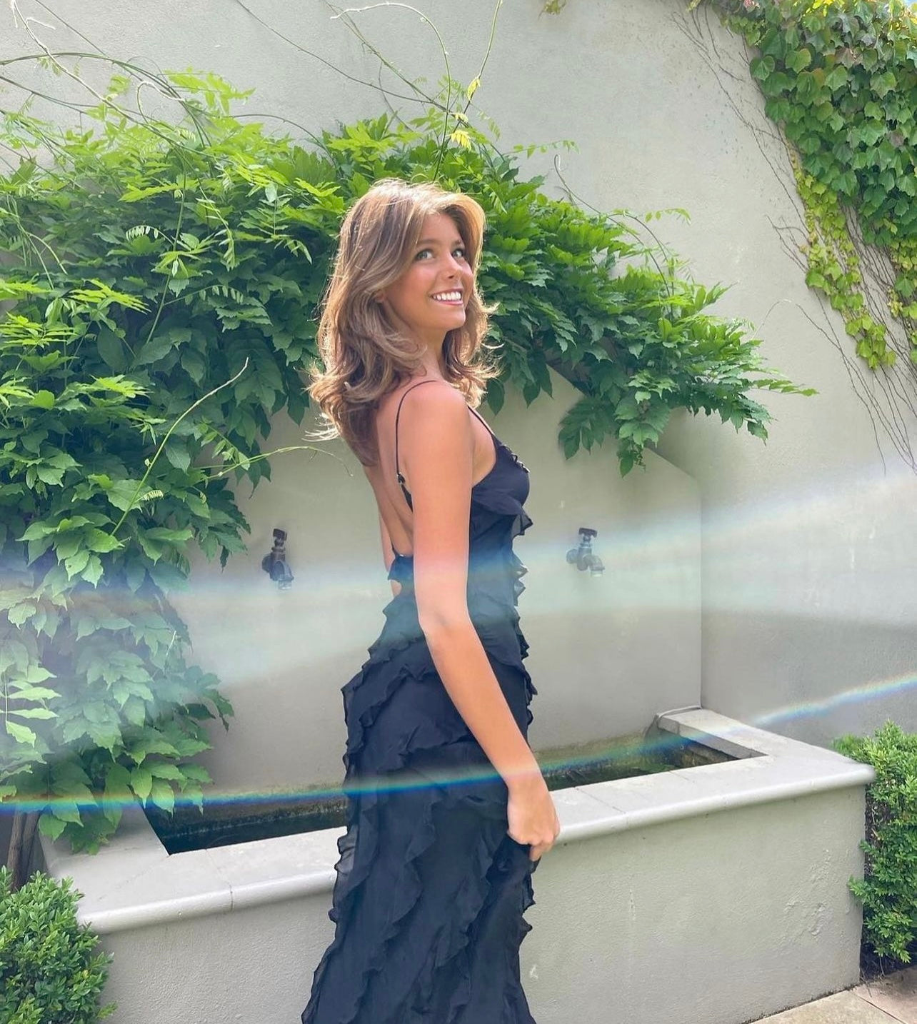 Zara - Abito maxi con volant