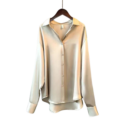 CAMICIA LARGA IN SATIN EDEN