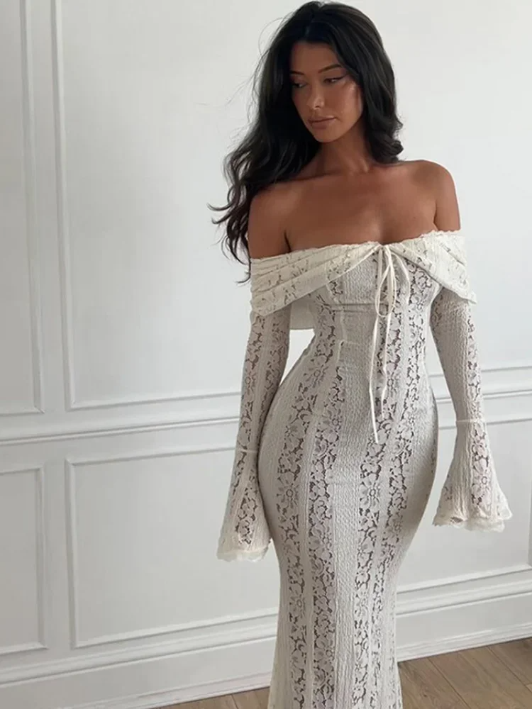 Georgetta | Abito Maxi di Pizzo