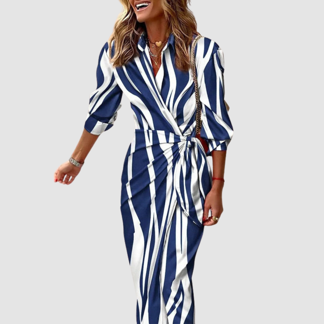 Cecilia™ Abito elegante di Righe