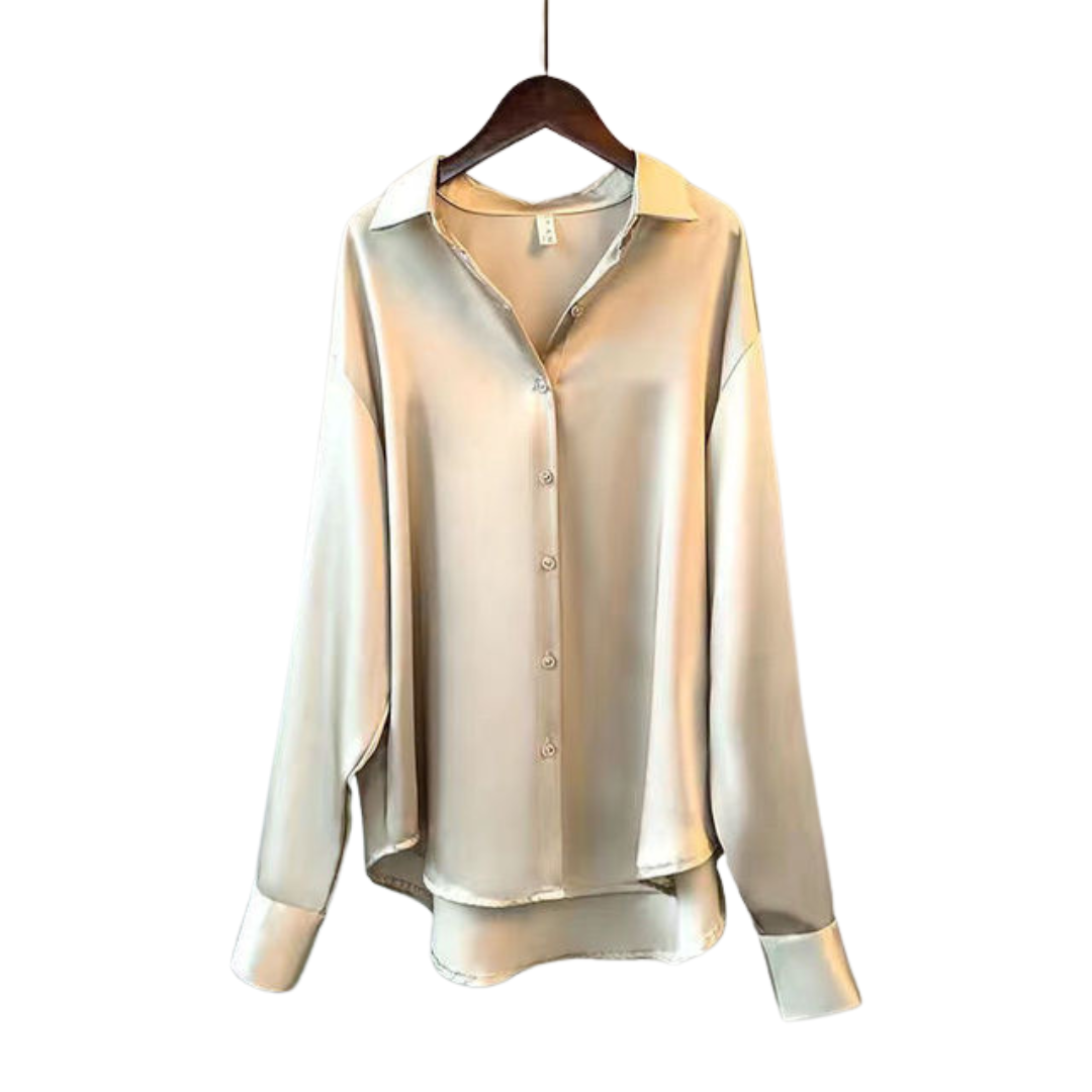 CAMICIA LARGA DI SATIN EDEN