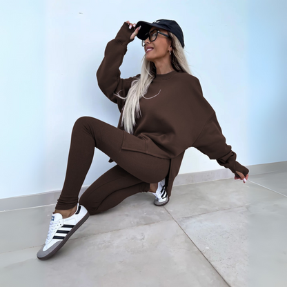 MADISON – SET DI FELPA OVERSIZED E LEGGINGS