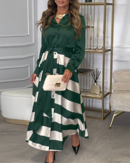 Ariana - Abito di Eleganza A righe