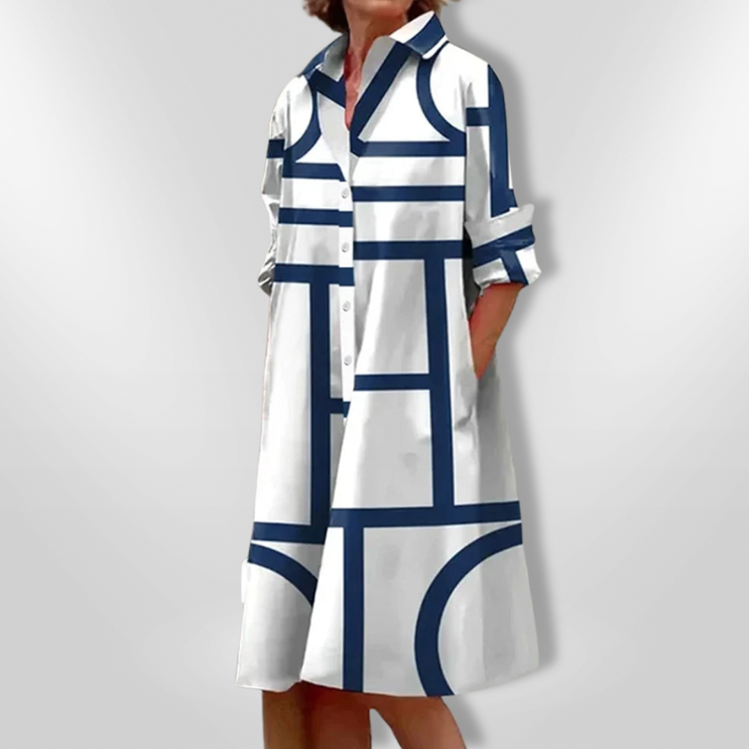 Sídney | Abito Moderno con Stampa geometrica