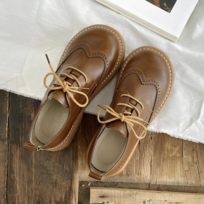Vanessa - Classiche scarpe Oxford in pelle per donna