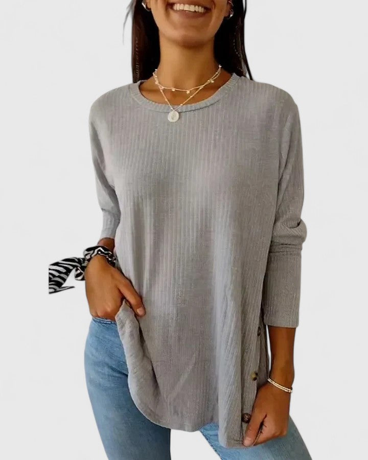 Megan™ | Top elegante di Collo rotondo