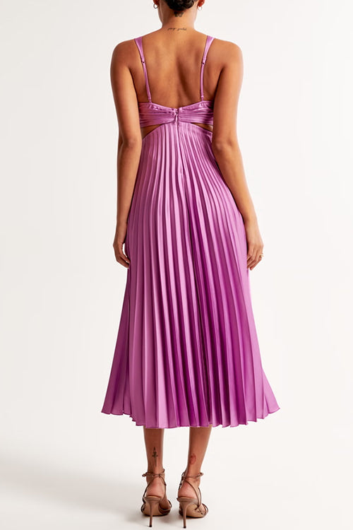EVA™ | Abito Maxi Senza maniche con Corte Elegante nella Vita
