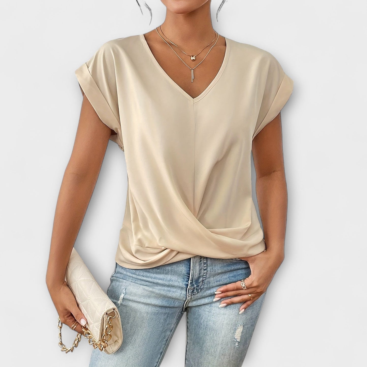 Carlinda | Elegante Top con scollo a V