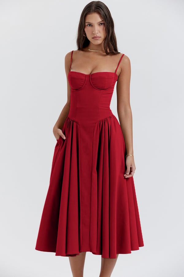 Elara | Abito di Sole con Corsetto Elegante