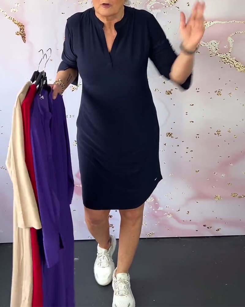 Lottie – Abito midi con Scollo a V