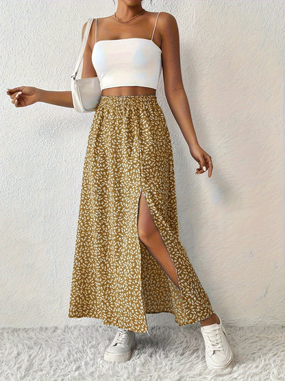 SOLYNNE – GONNA MAXI CON STAMPA FLOREALE