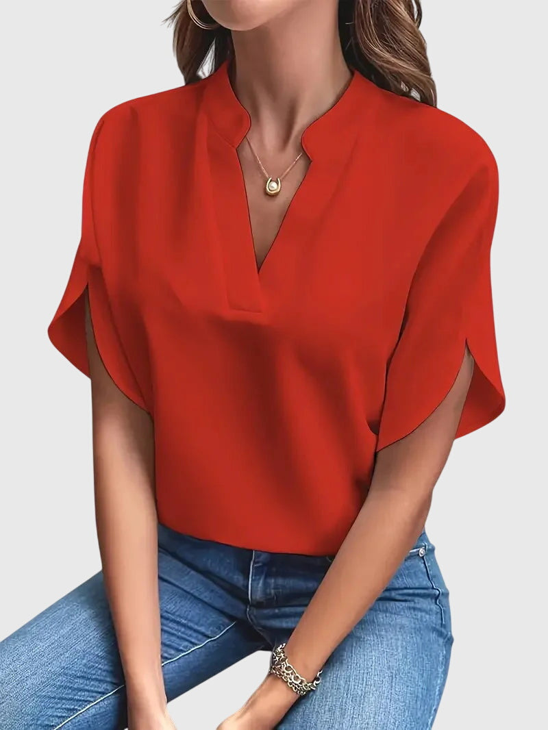 Beatrix™ | Camicia V di Collo Morbido ed elegante