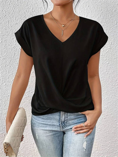FIONA™ - TOP A MANICHE CORTE ESTIVE