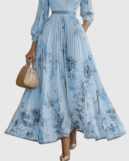Abito Longue Plissée Élégante Rowella - Maxi Abito Fluido donna