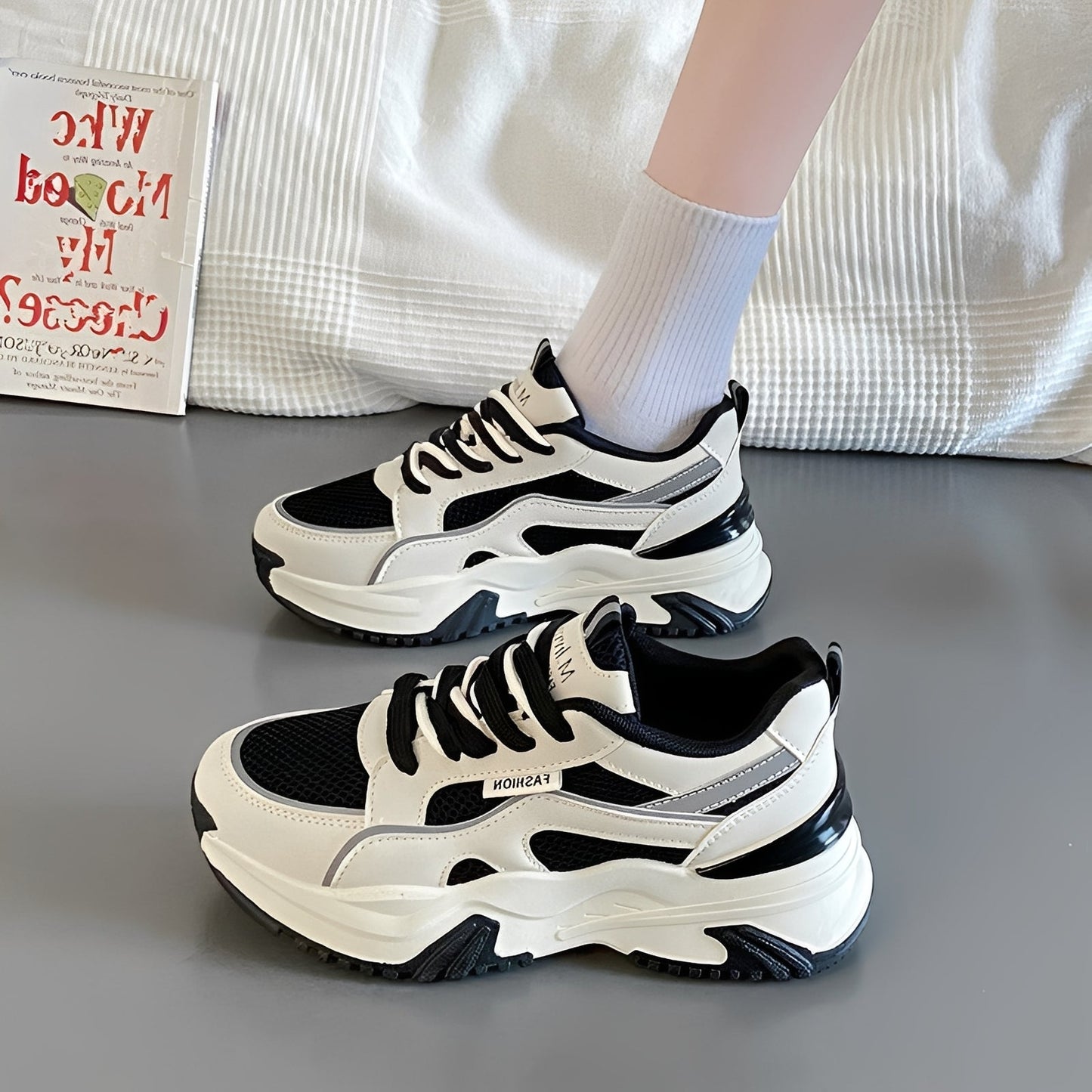 Rachel - Sneakers di red casual con tacco alto da donna
