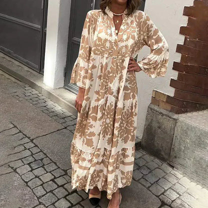 Avielle - Abito Maxi Boho Stampato e a la Moda