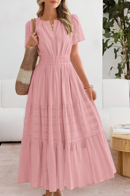 FREYA – ABITO MAXI TIERED CON FASCINO BASSO IL SOL