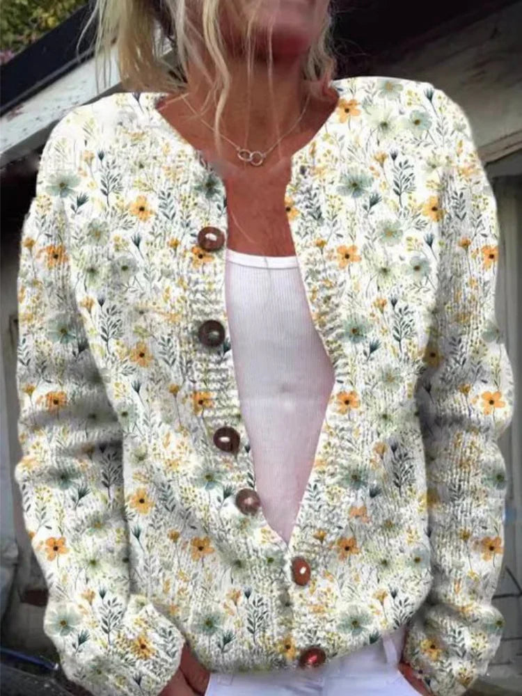 LILA | Cardigan di Fantasia Floreale