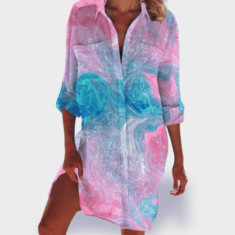Tessa – Camicia di Impressione Vivace estive