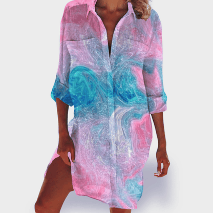 Tessa – Camicia di Impressione Vivace estive