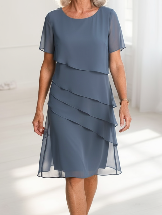 Linda | Elegante Abito Comodo con Volant