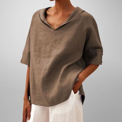 Molly – Top V-Neck con Collo Rilassato