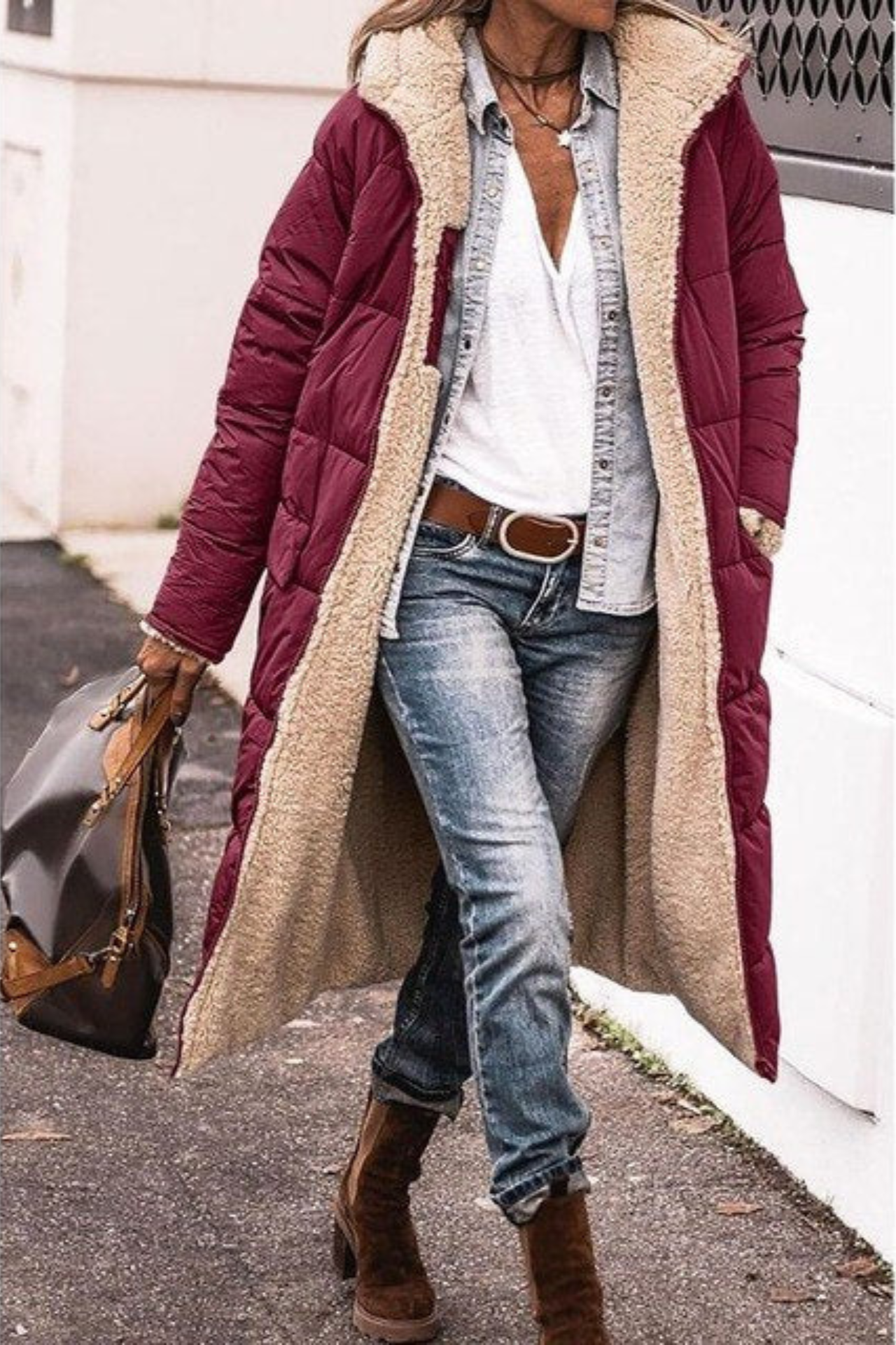 Sasha™ - Cappotto reversibile elegante Premium