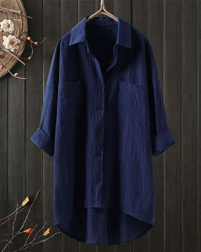 Olivia™ - Blusa Larga e Comoda di Tinta unita
