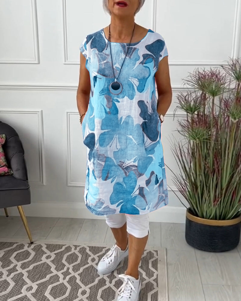 BLUSA LARGA DI FIORI KLARISSA