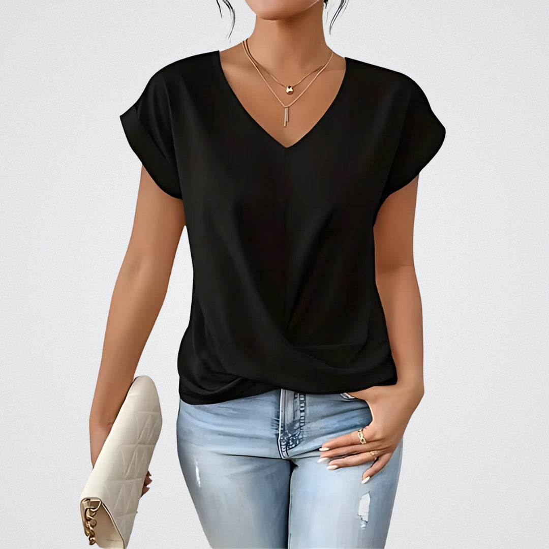 Maia – Top Anudado con scollo a V