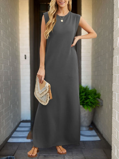 Riley™ - Abito in lino Elegante con Dettagli Hechos a Mano