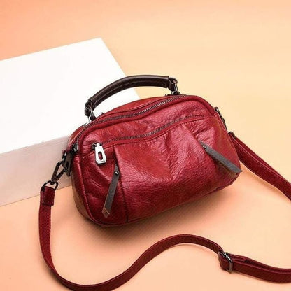 Finbjørg | Borsa Piccola e Versatile in Tonalità Cognac Dorato