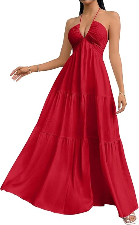 Abito maxi Fluido Elegante - Taglio Afinante e Confortevole