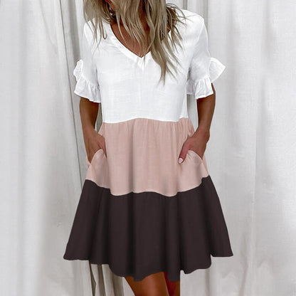 Aliah™ - Abito con Fascino a Righe