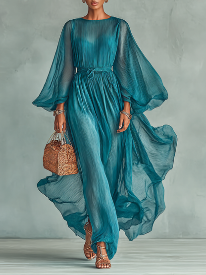 Abito maxi in chiffon Elegante Seraphina