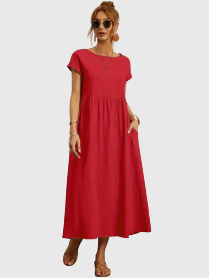 Giselle | Abito midi Casual con Tasche
