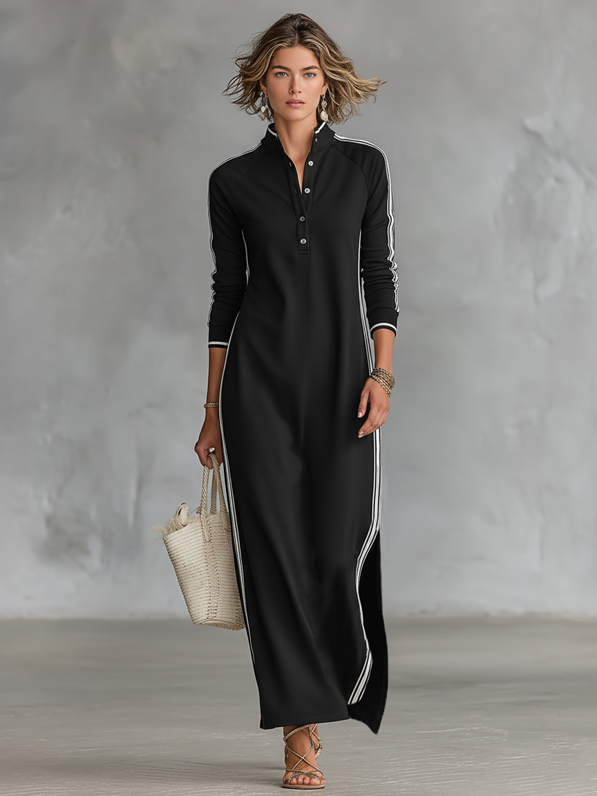 Elara | Abito maxi di Sudadera Minimalista