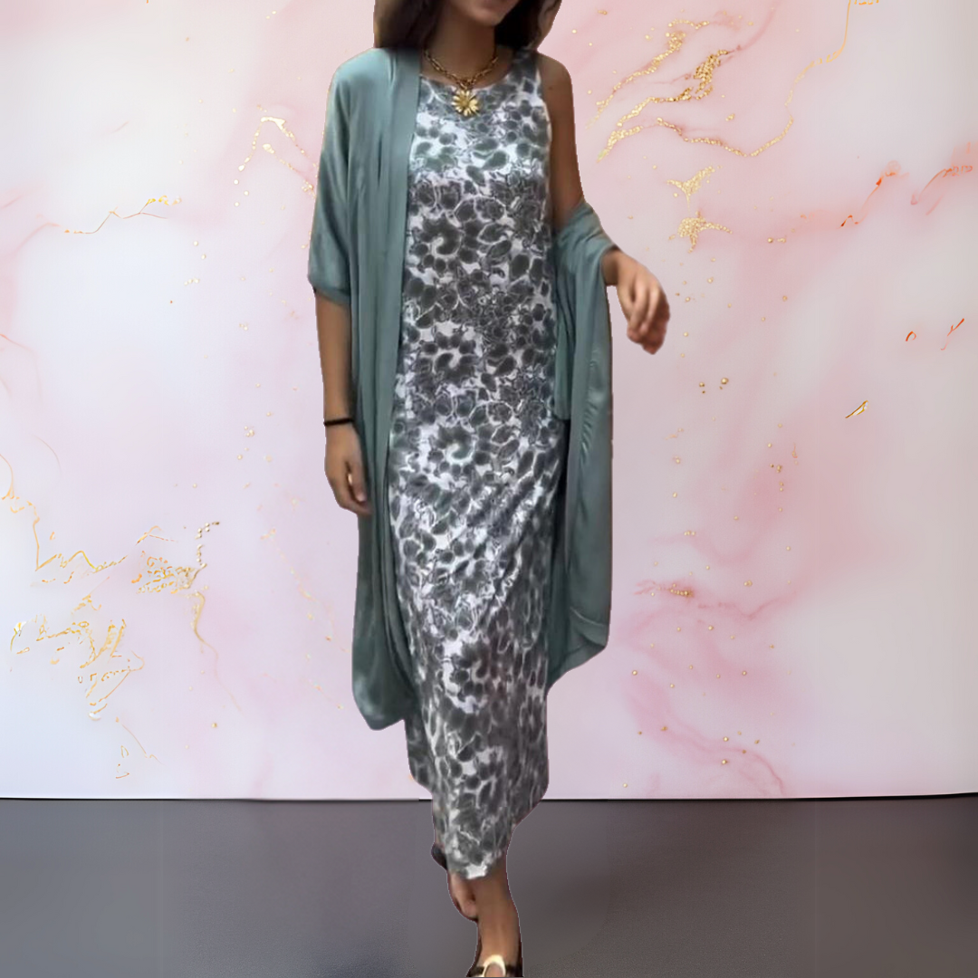 IRAVELLE – ABITO ELEGANTE CON CARDIGAN